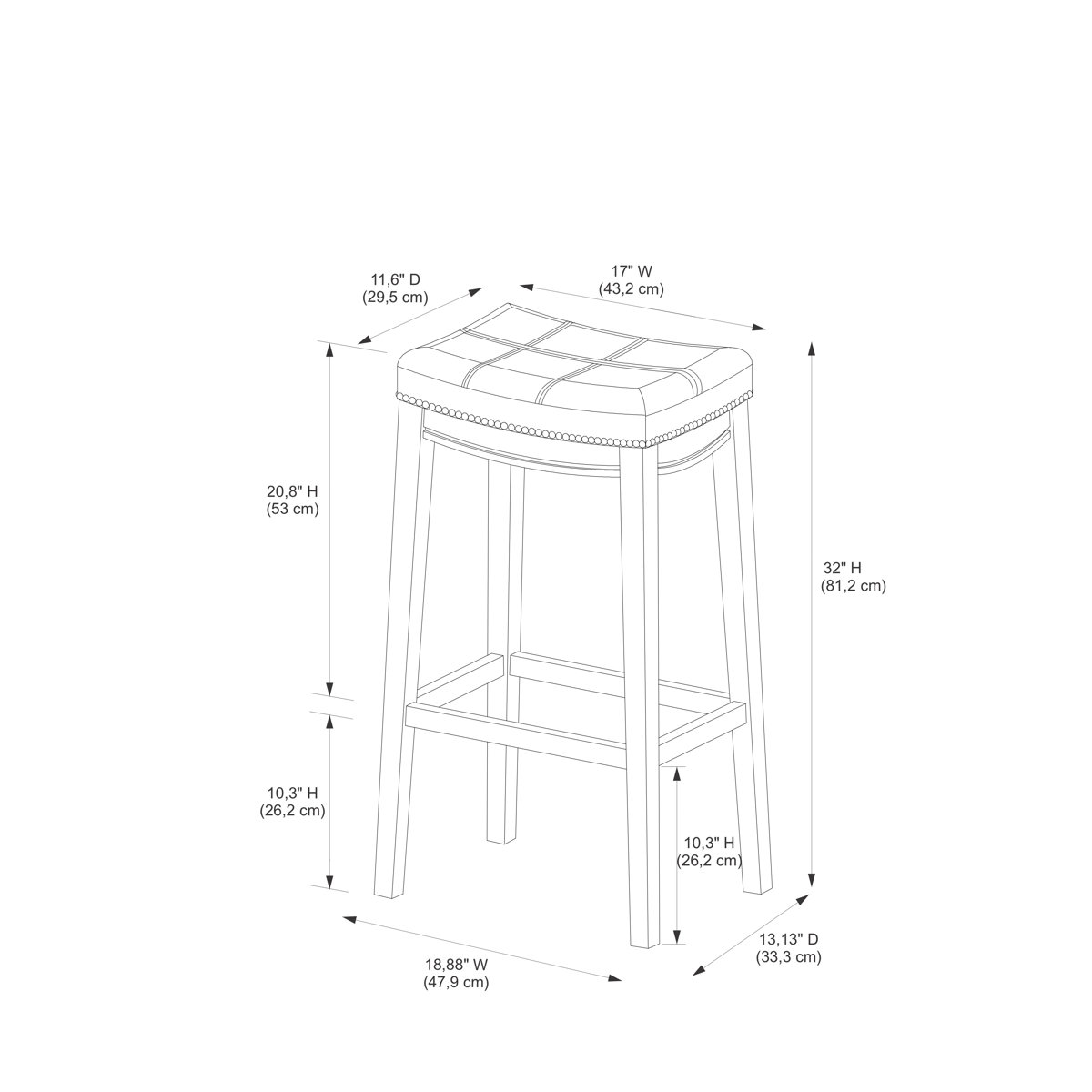 Three Posts™ Sackler Bar & Counter Stool & Reviews Wayfair
